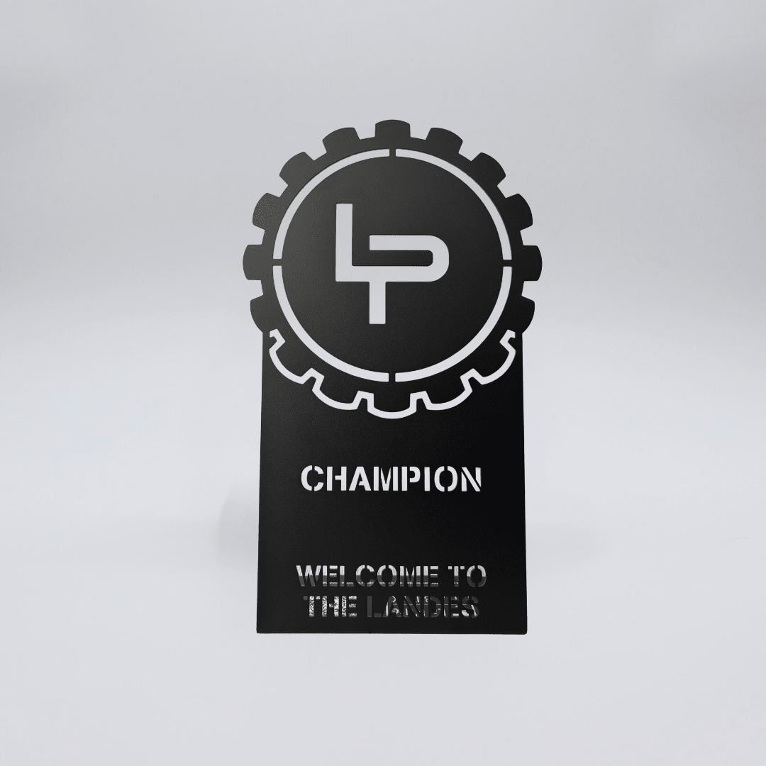 Trophées métal sur mesure pour le tournoi Welcome to the Landes - La P'tite Fabrik