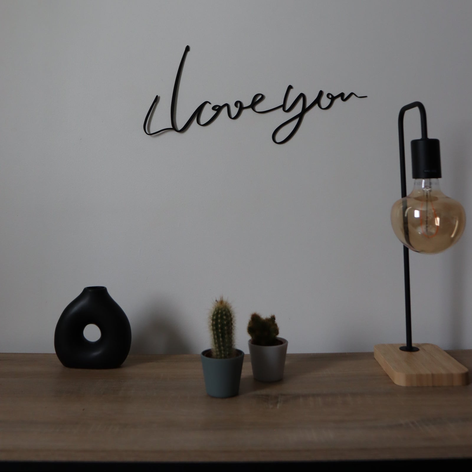 Décoration murale en métal Amour - La P'tite Fabrik