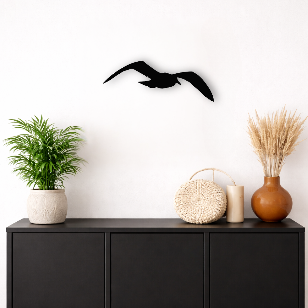 Mouette en plein vol