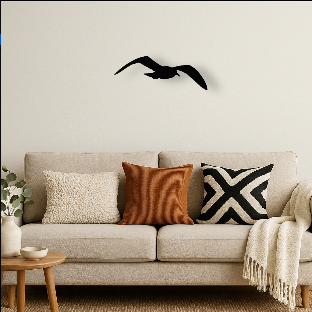 Mouette en plein vol