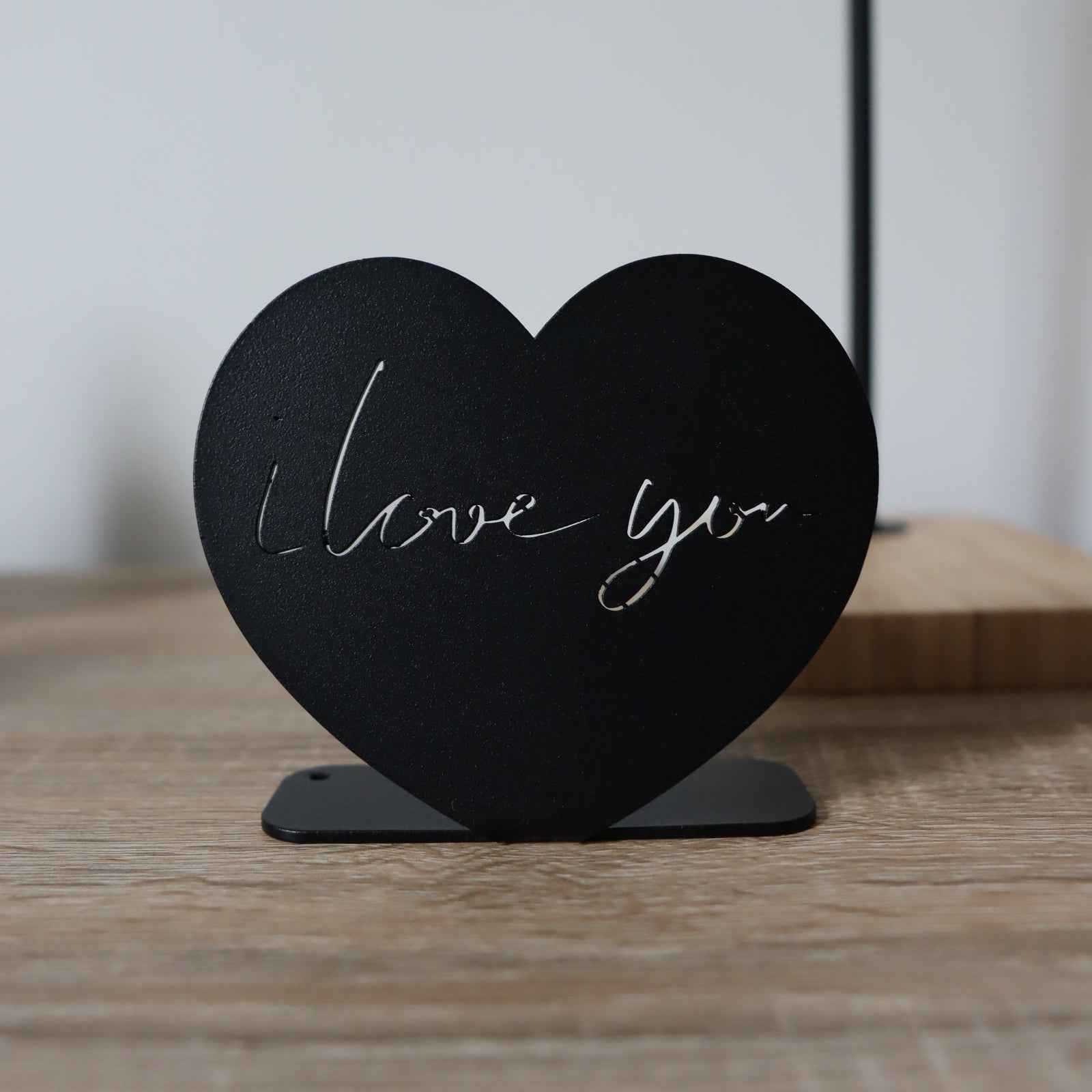 Décoration à poser en métal - Coeur I love you - La P'tite Fabrik