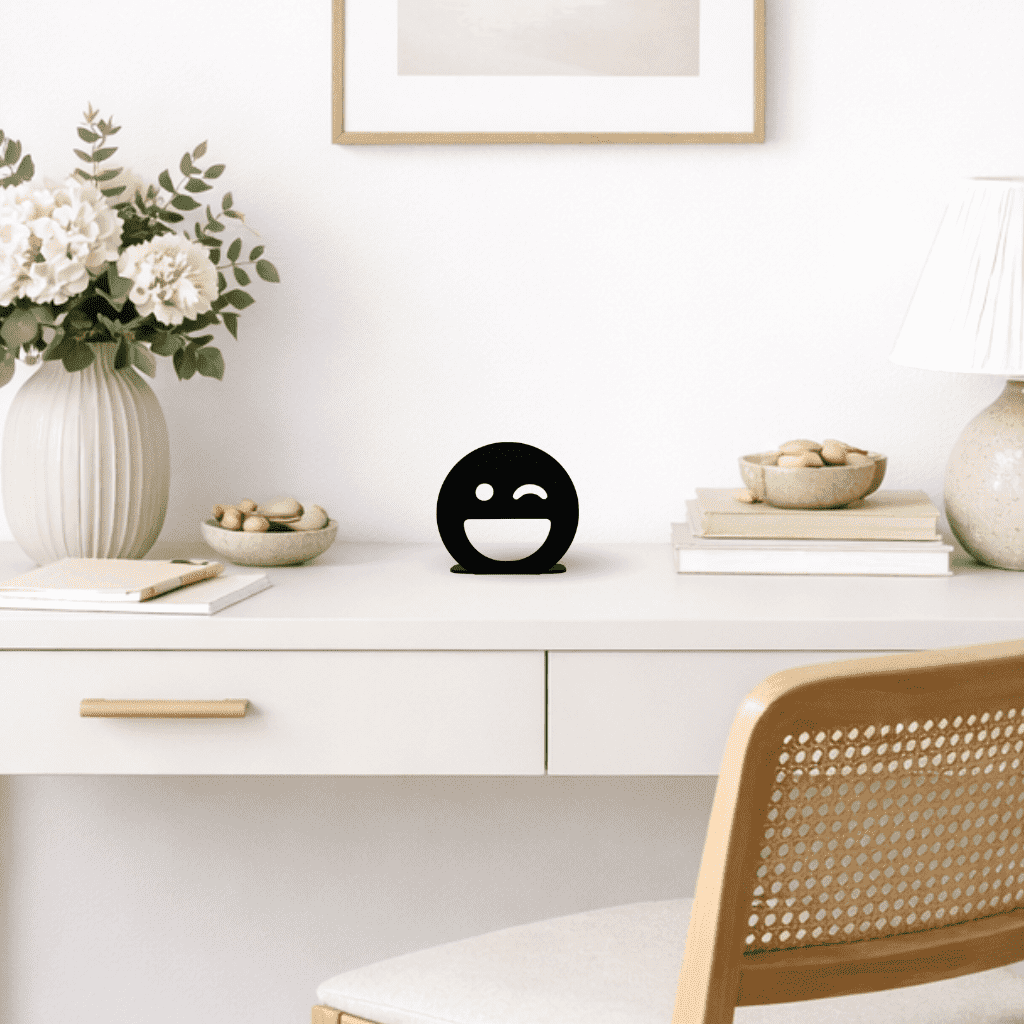 Décoration à poser en métal - Emoji Clin D'Oeil - La P'tite Fabrik