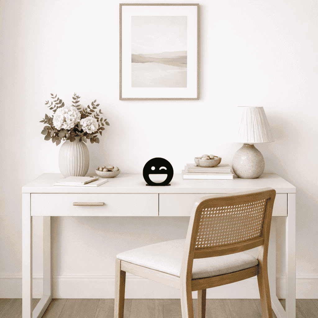 Décoration à poser en métal - Emoji Clin D'Oeil - La P'tite Fabrik