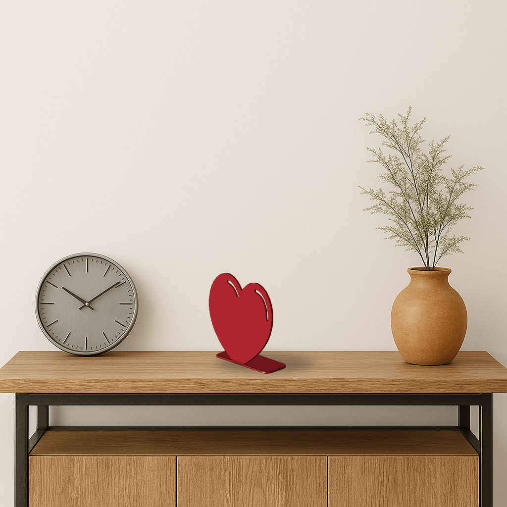 Décoration à poser en métal - Emoji Coeur - La P'tite Fabrik