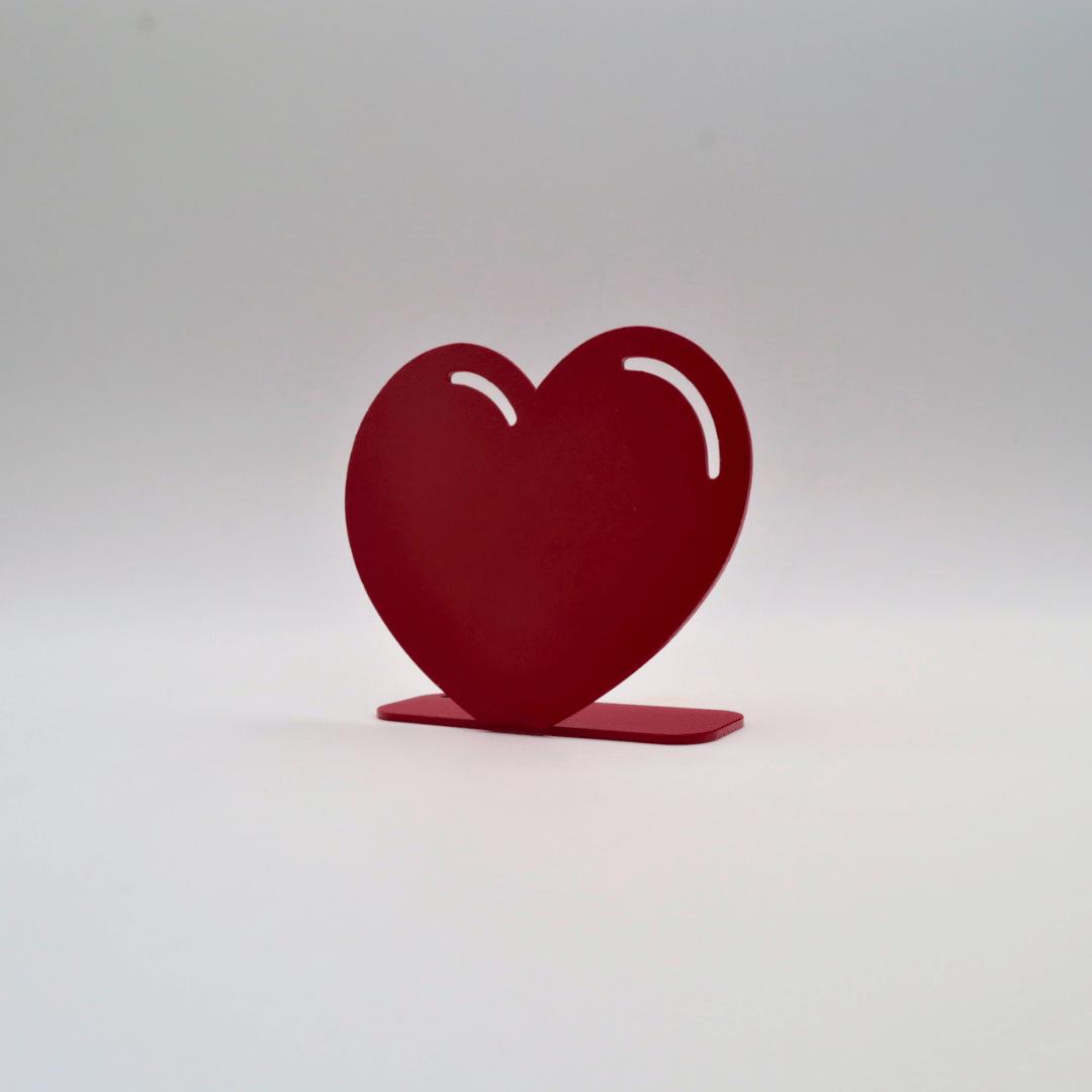Décoration à poser en métal - Emoji Coeur - La P'tite Fabrik