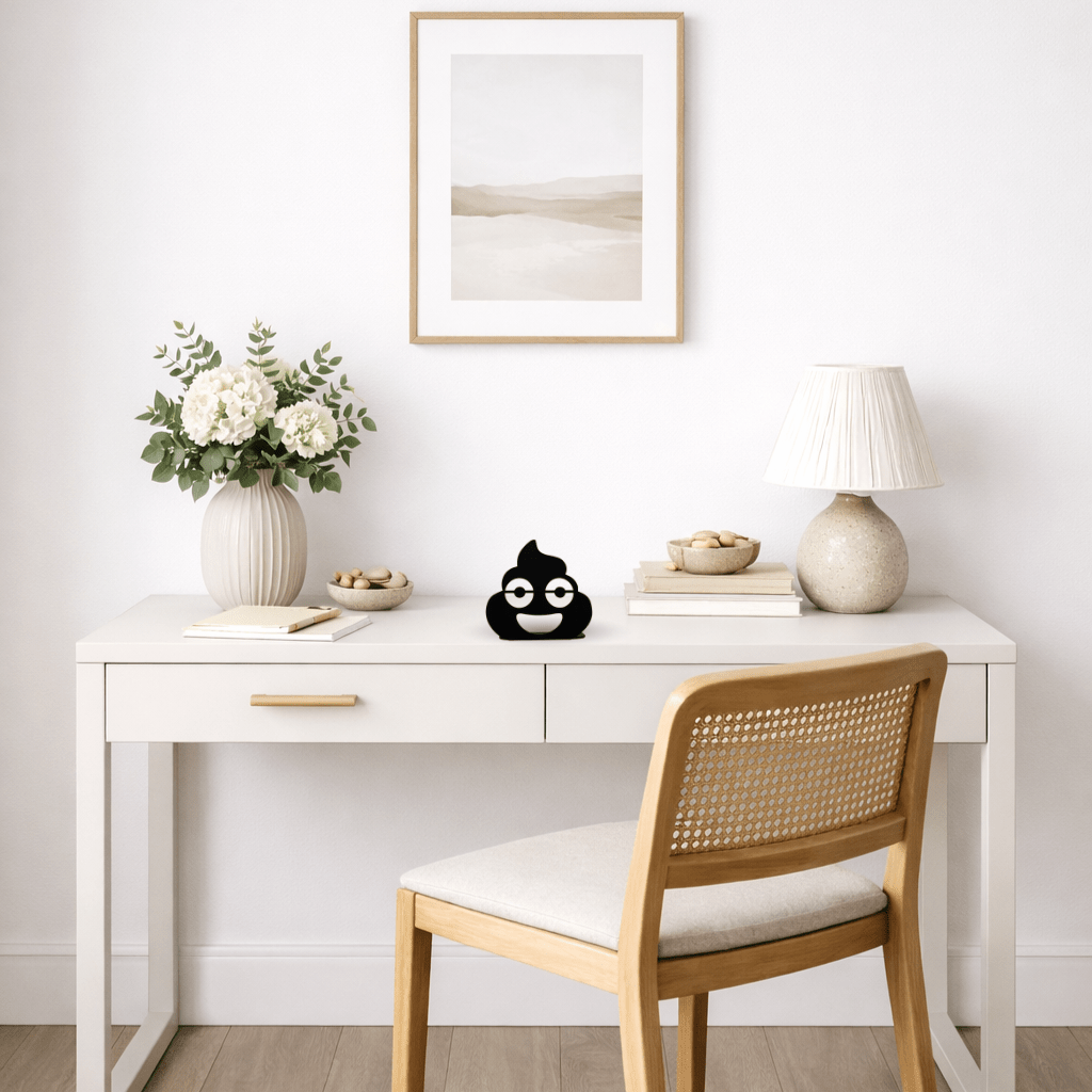 Décoration à poser en métal - Emoji Crotte - La P'tite Fabrik