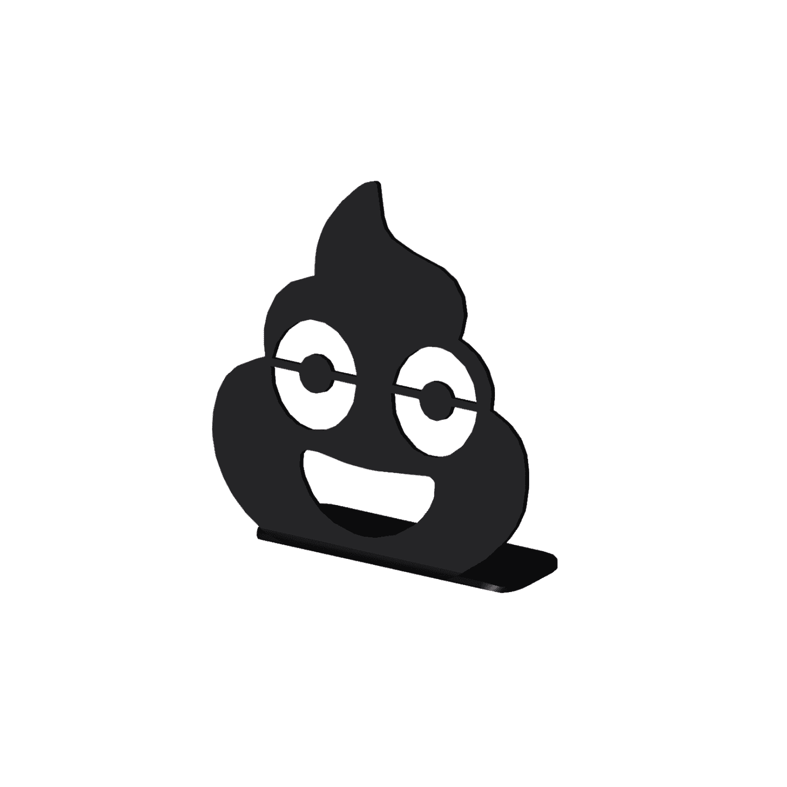 Décoration à poser en métal - Emoji Crotte - La P'tite Fabrik