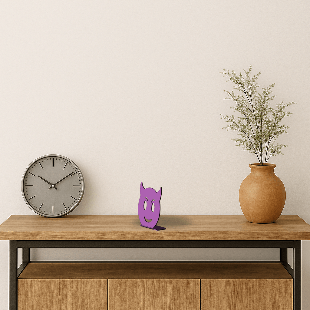 Décoration à poser en métal - Emoji Diable - La P'tite Fabrik