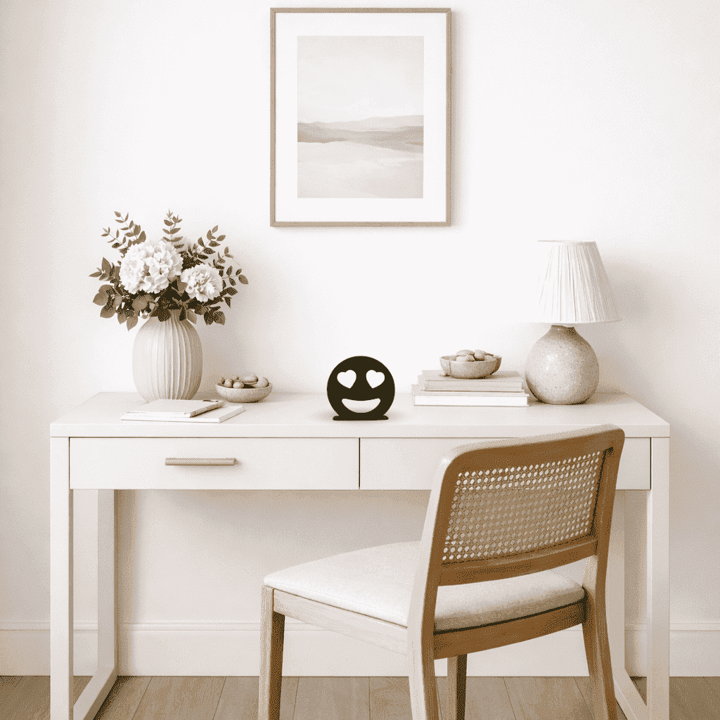 Décoration à poser en métal - Emoji Love - La P'tite Fabrik
