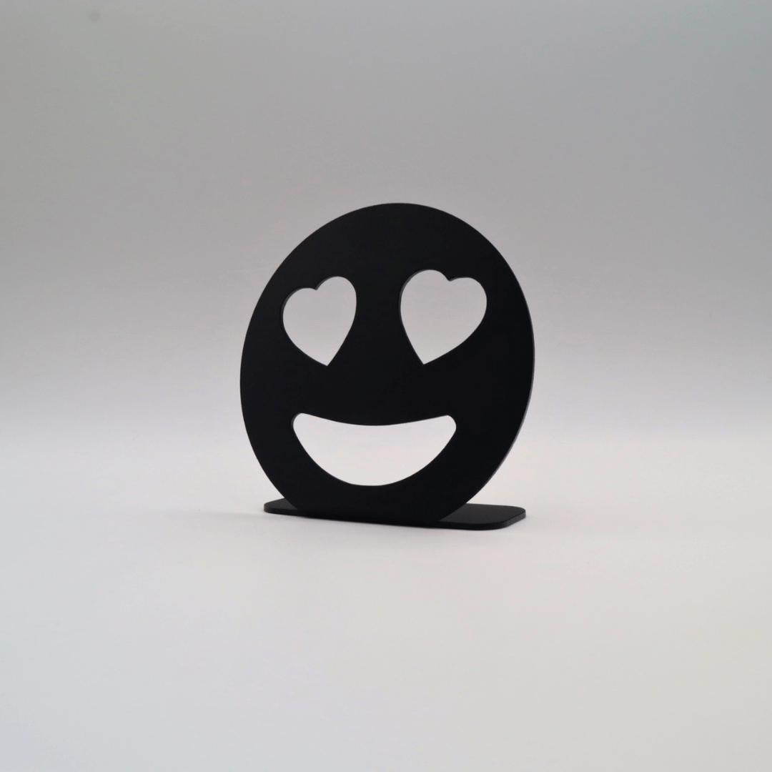Décoration à poser en métal - Emoji Love - La P'tite Fabrik