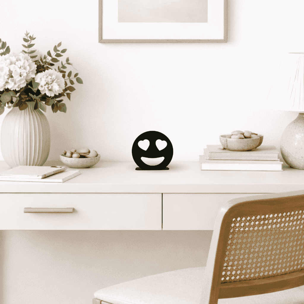 Décoration à poser en métal - Emoji Love - La P'tite Fabrik