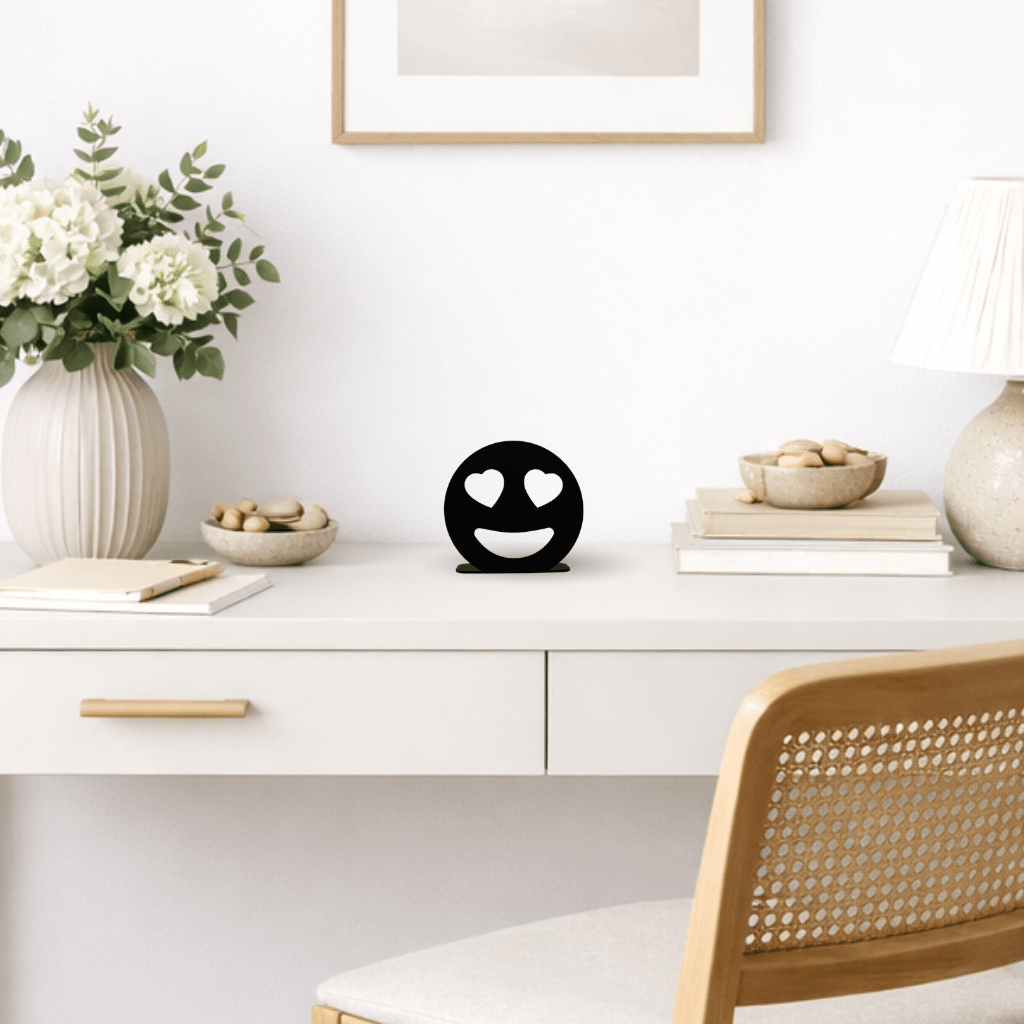 Décoration à poser en métal - Emoji Love - La P'tite Fabrik