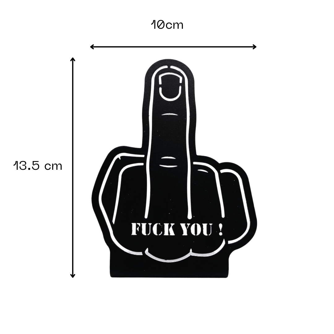 Décoration à poser en métal - Fuck - "Fuck you" - La P'tite Fabrik