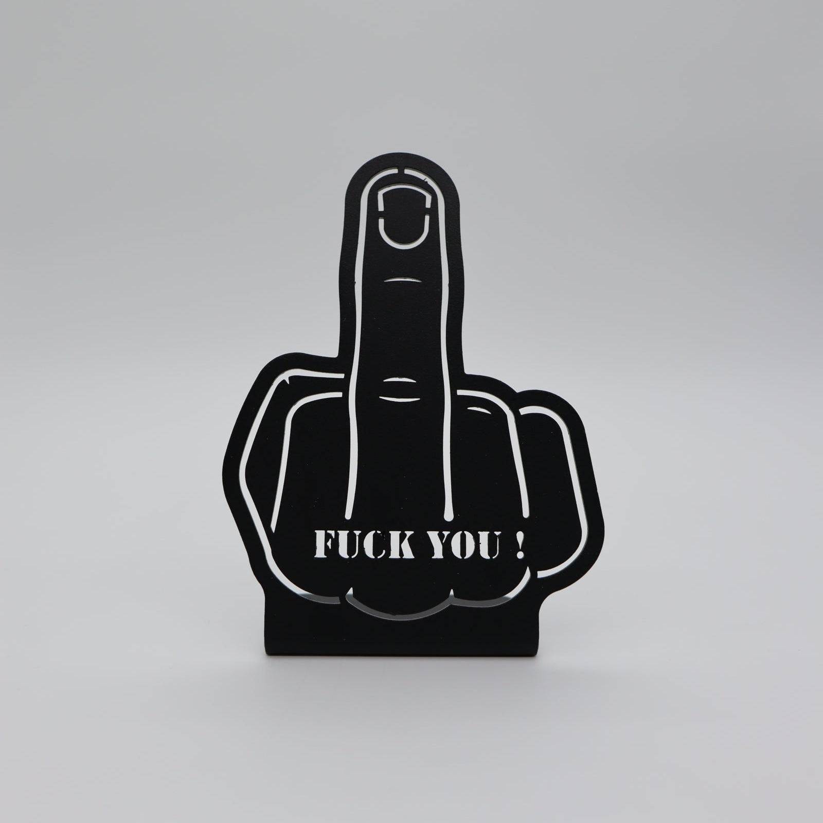 Décoration à poser en métal - Fuck - "Fuck you" - La P'tite Fabrik