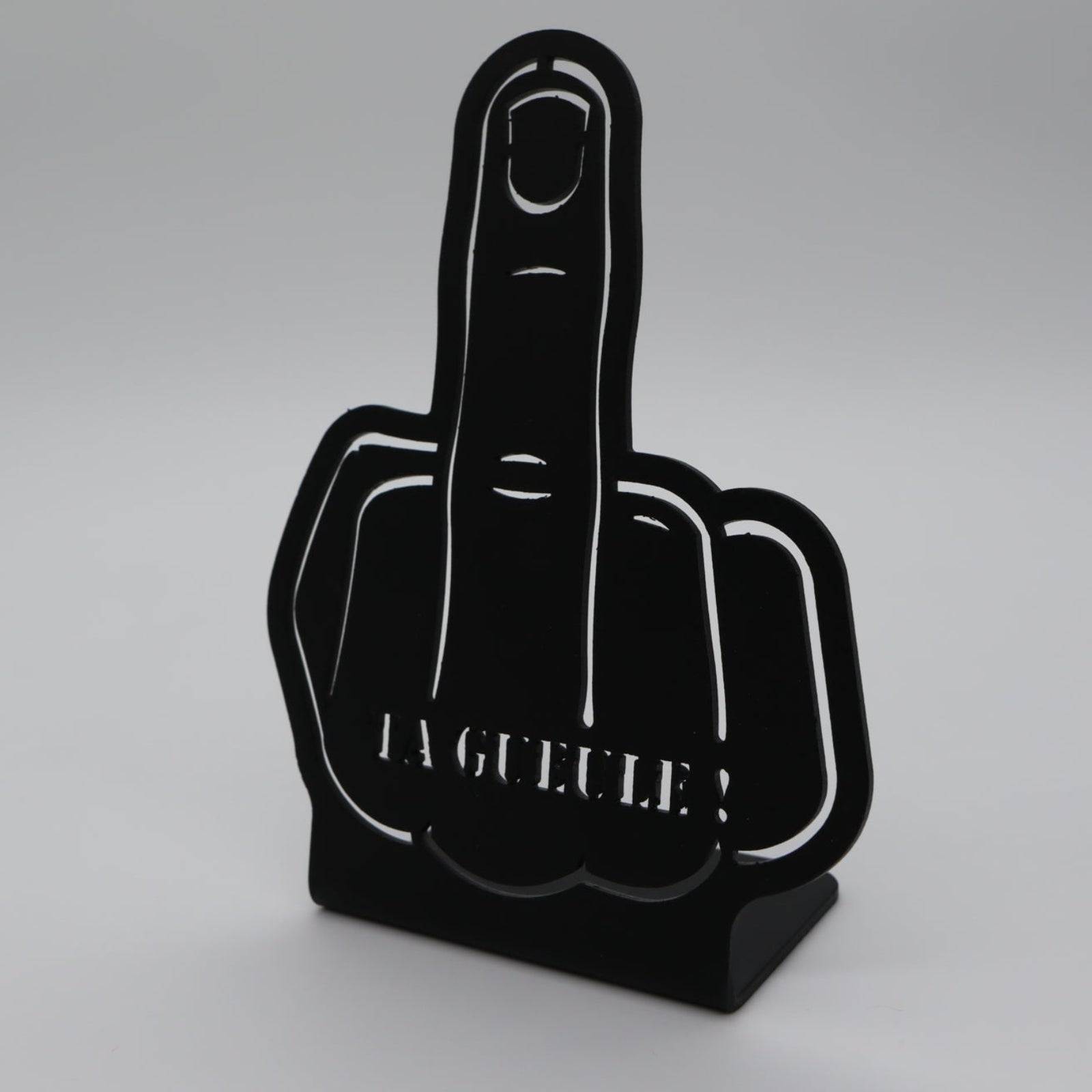 Décoration à poser en métal - Fuck - "Ta gueule !" - La P'tite Fabrik