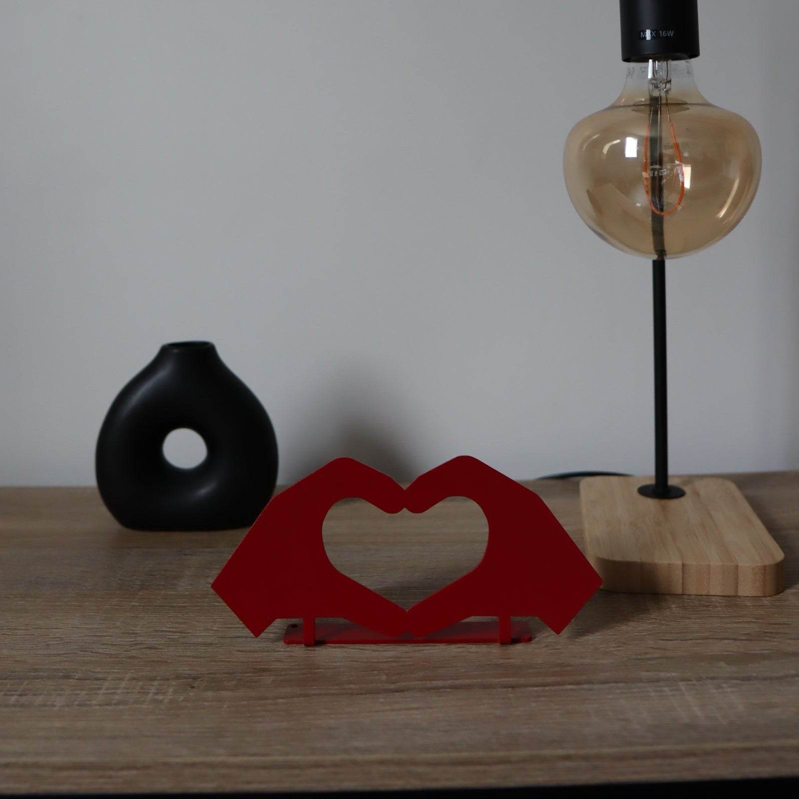 Décoration à poser en métal - Love Hand - La P'tite Fabrik