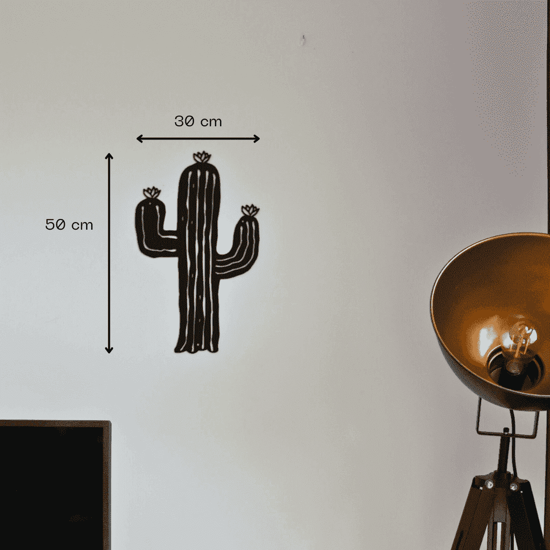 Décoration murale en métal - Cactus - La P'tite Fabrik