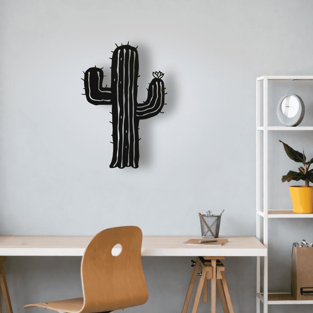Décoration murale en métal - Cactus - La P'tite Fabrik