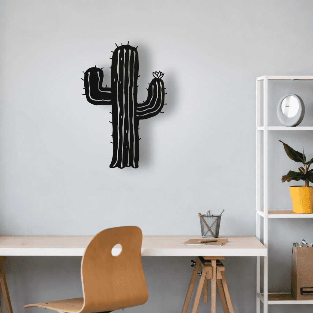 Décoration murale en métal - Cactus - La P'tite Fabrik