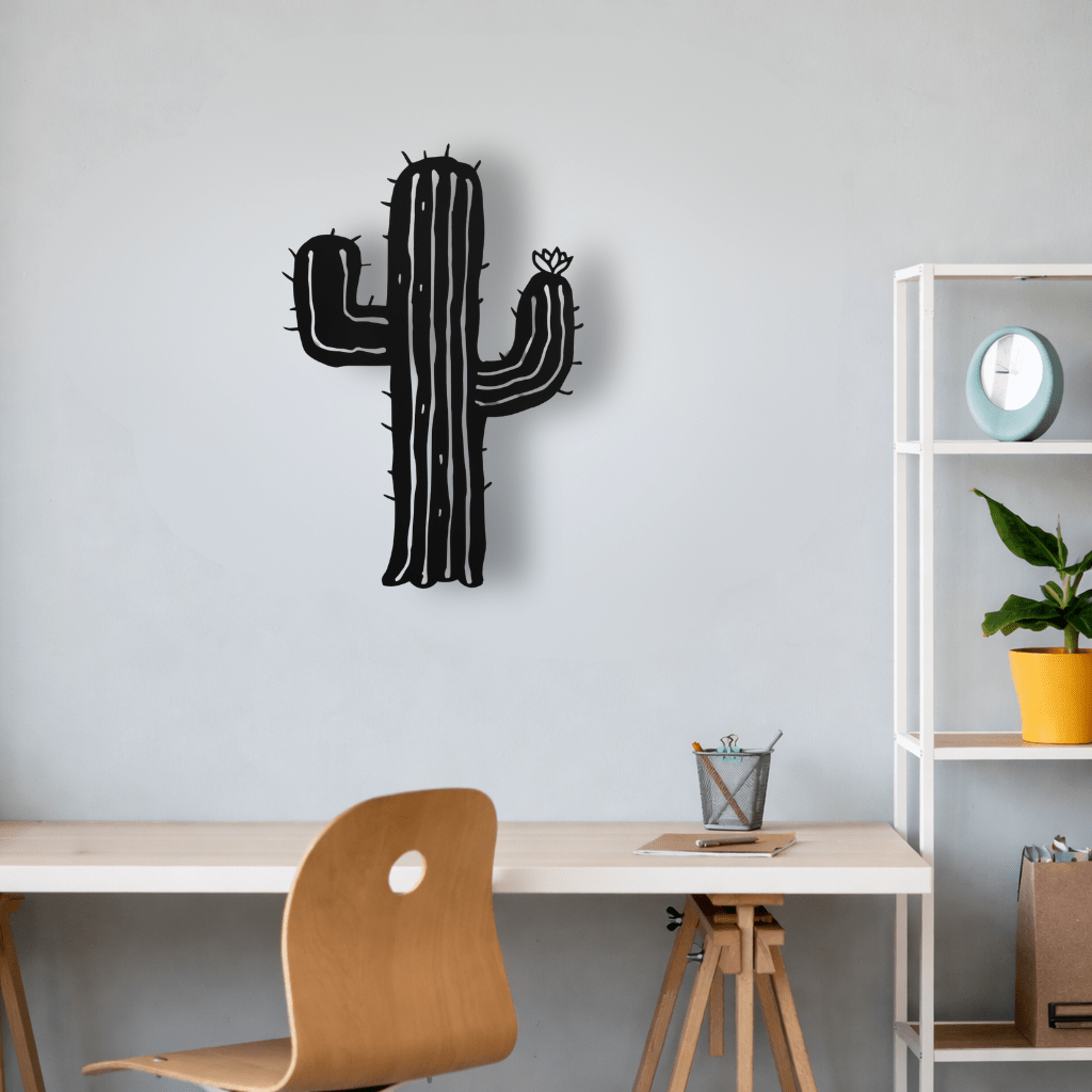 Décoration murale en métal - Cactus - La P'tite Fabrik