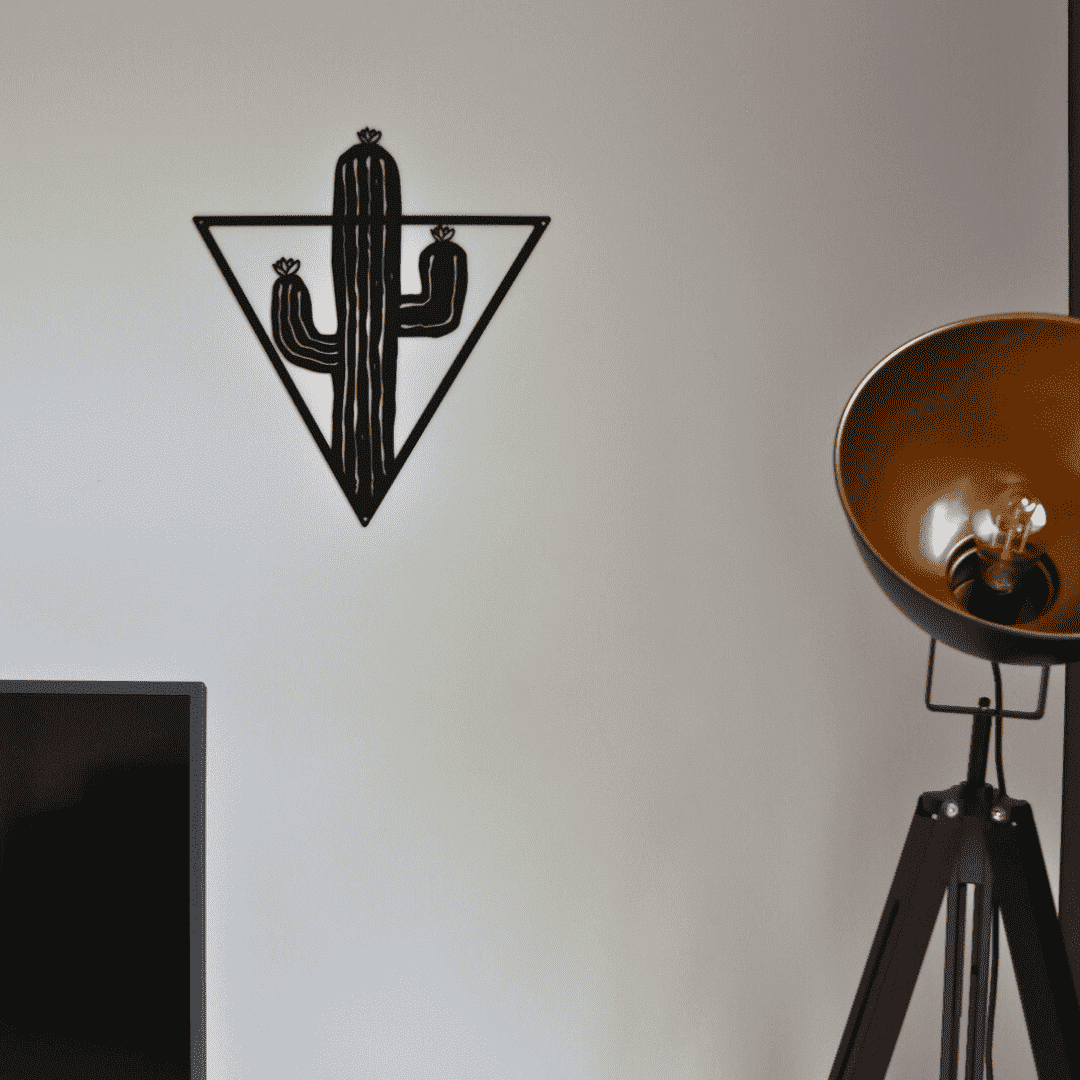 Décoration murale en métal - Cactus design - La P'tite Fabrik