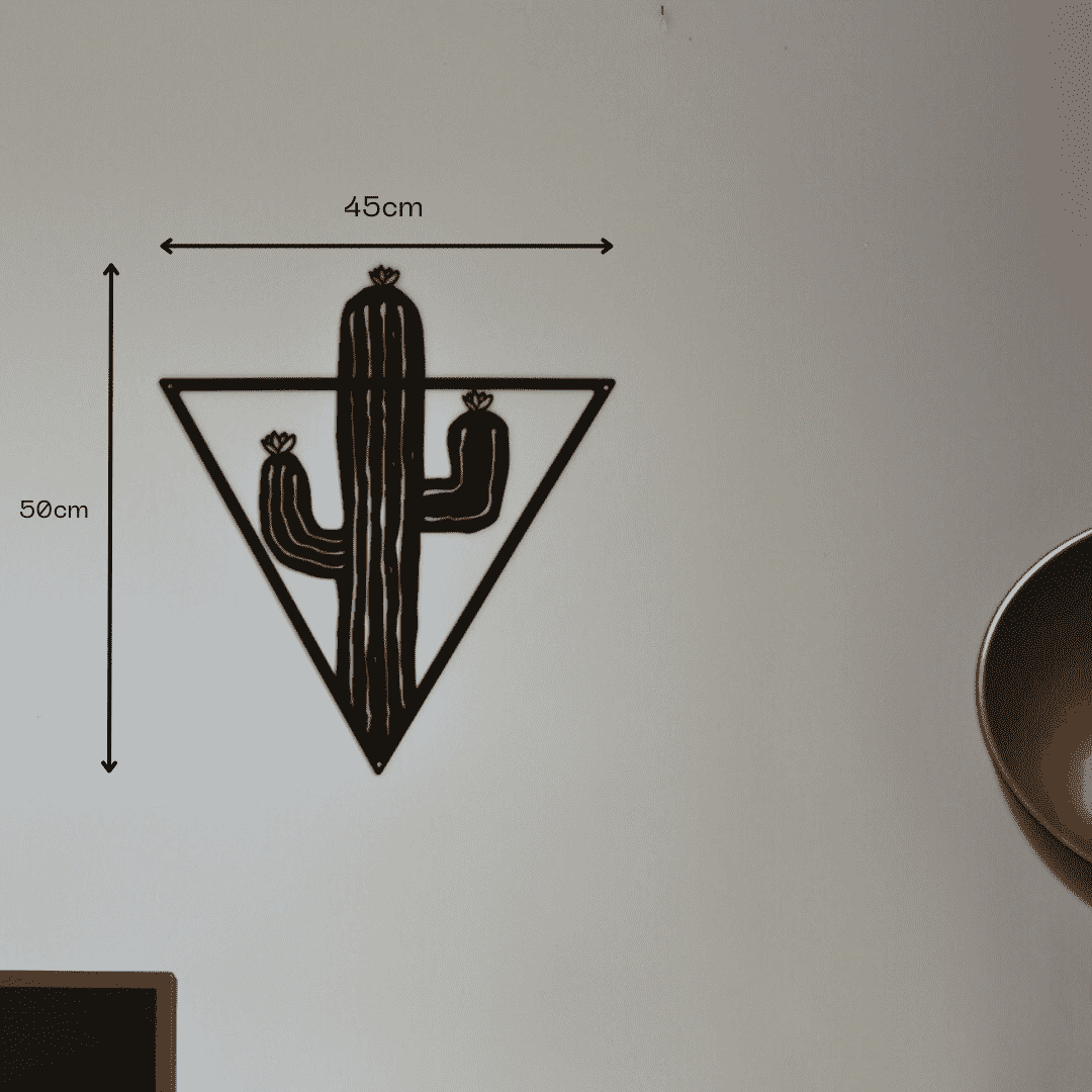 Décoration murale en métal - Cactus design - La P'tite Fabrik