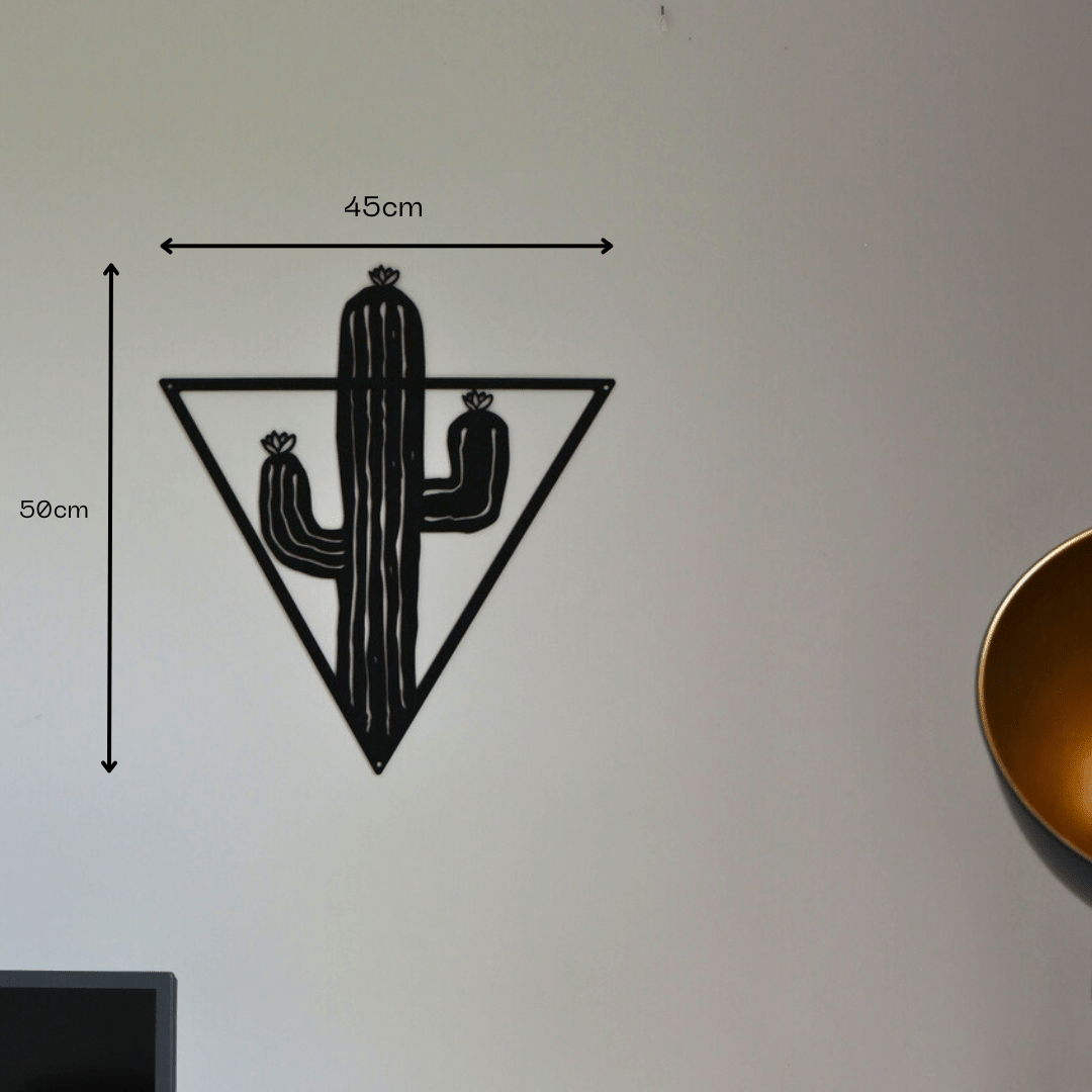 Décoration murale en métal - Cactus design - La P'tite Fabrik