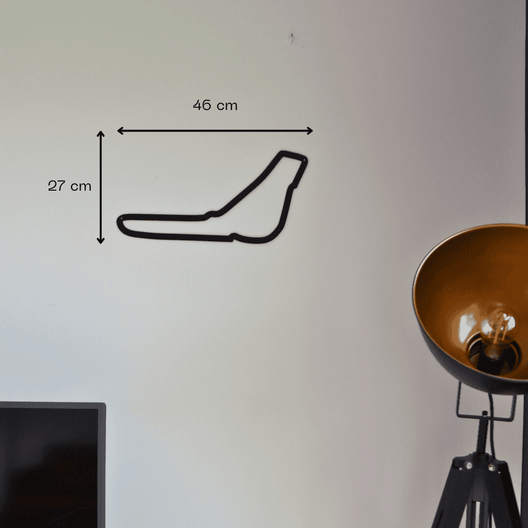 Décoration murale en métal - Circuit de Monza - La P'tite Fabrik
