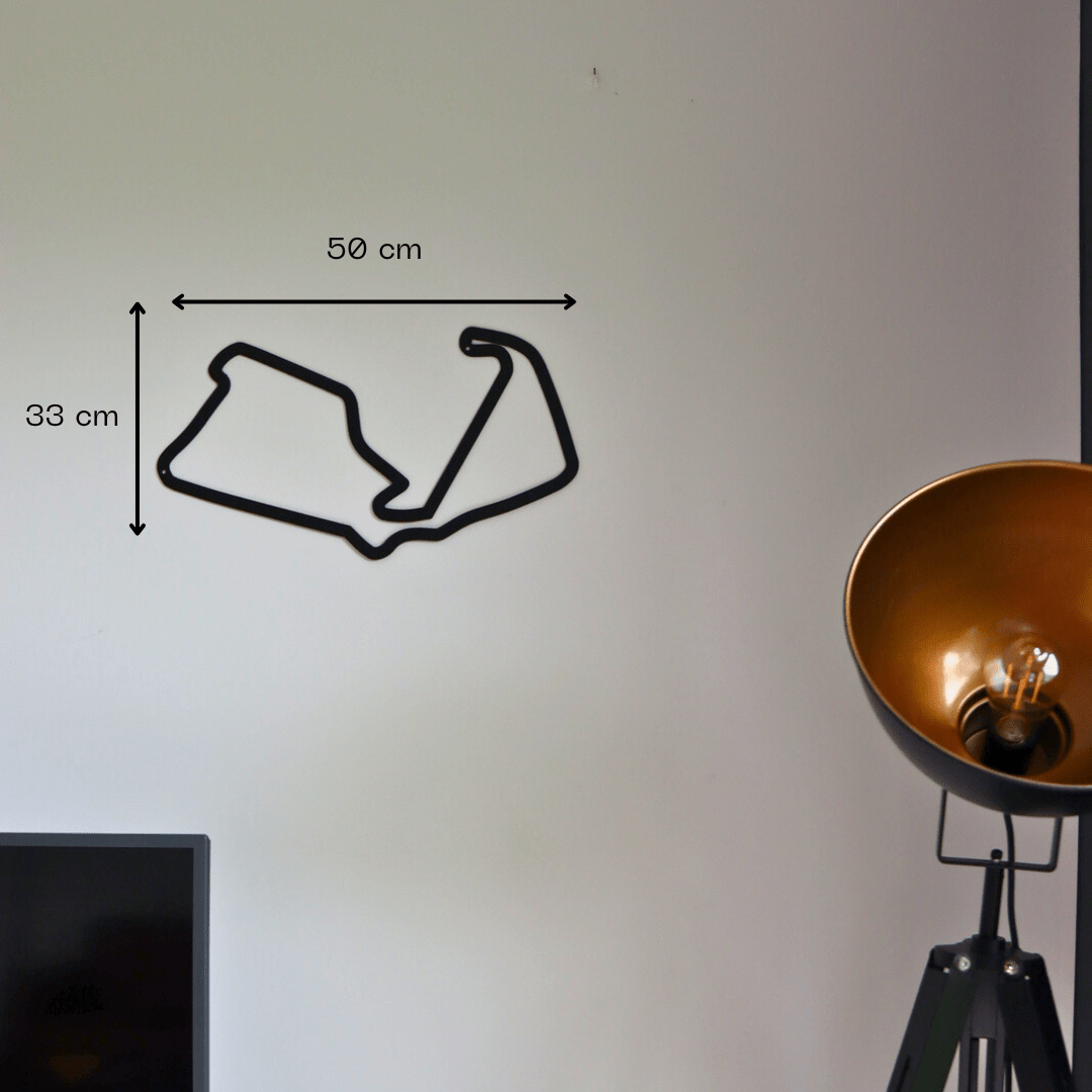 Décoration murale en métal - Circuit de Silverstone - La P'tite Fabrik