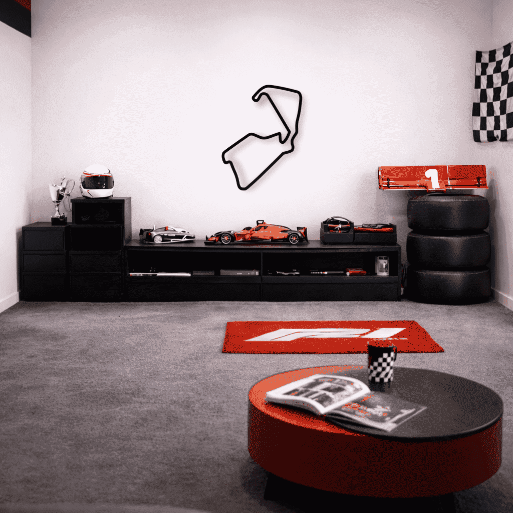 Décoration murale en métal - Circuit de Silverstone - La P'tite Fabrik