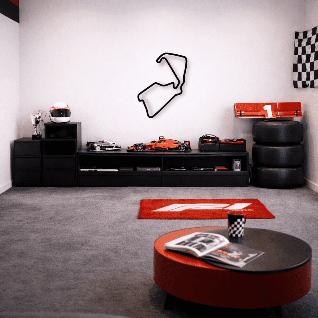 Décoration murale en métal - Circuit de Silverstone - La P'tite Fabrik