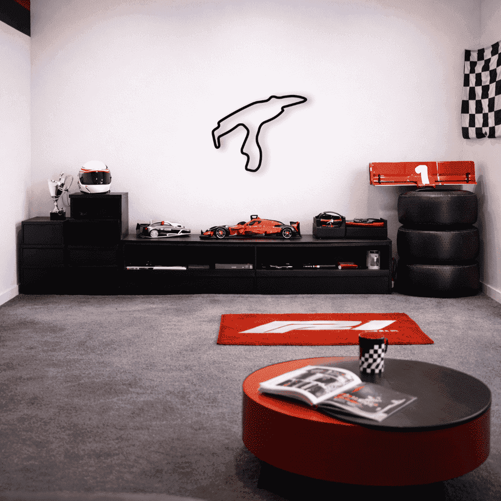 Décoration murale en métal - Circuit de Spa - Francorchamps - La P'tite Fabrik