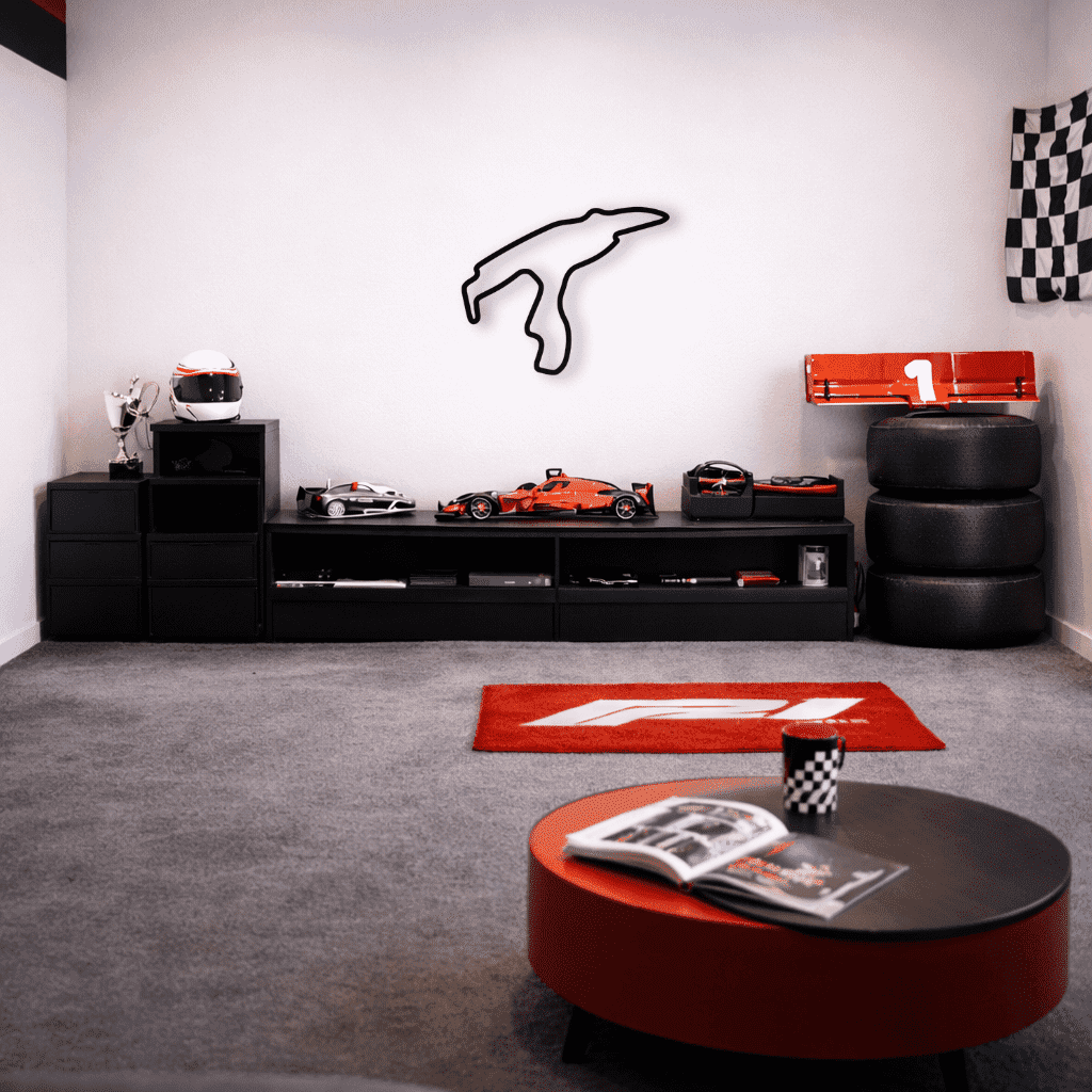 Décoration murale en métal - Circuit de Spa - Francorchamps - La P'tite Fabrik
