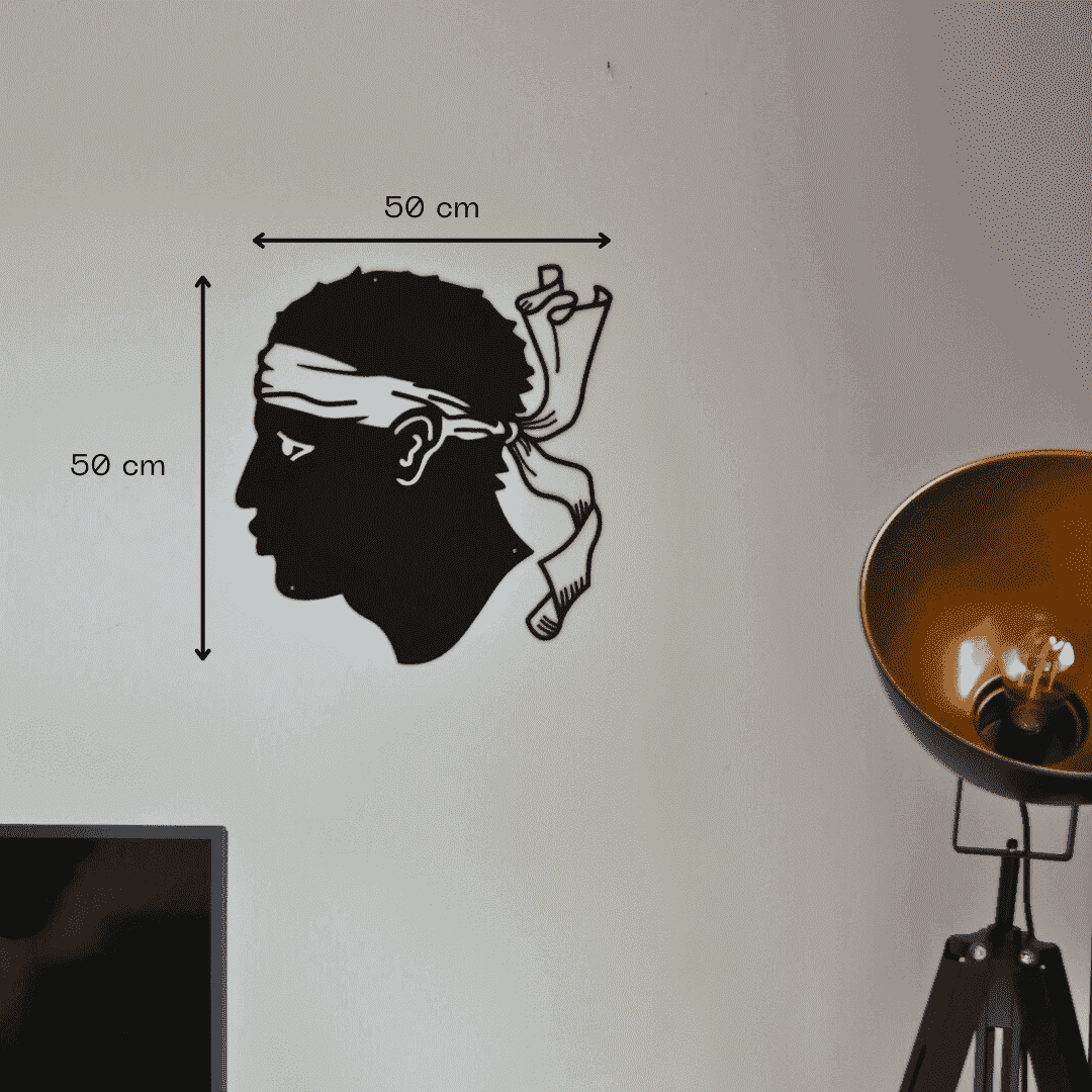 Décoration murale en métal - Tête De Maure - La P'tite Fabrik