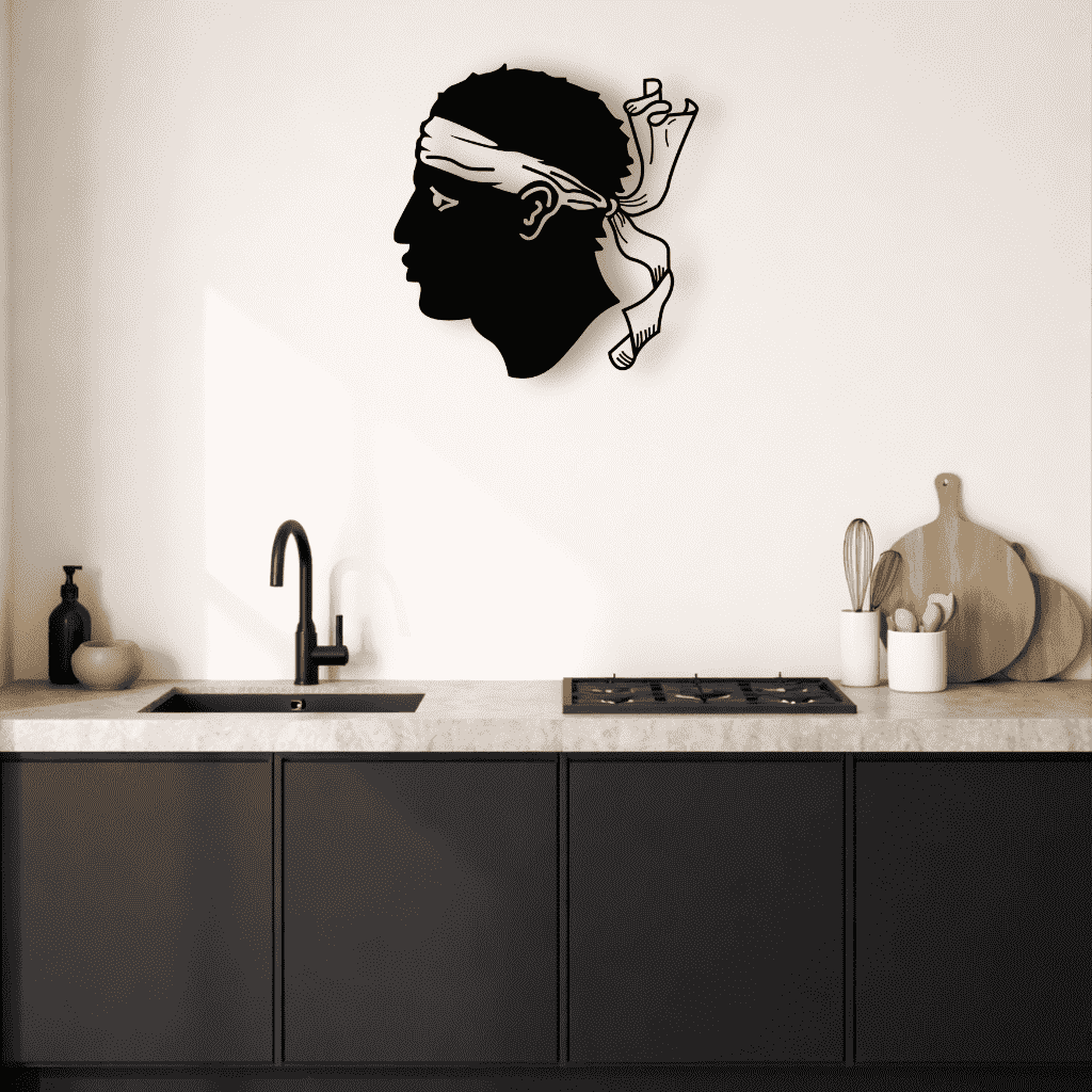 Décoration murale en métal - Tête De Maure - La P'tite Fabrik