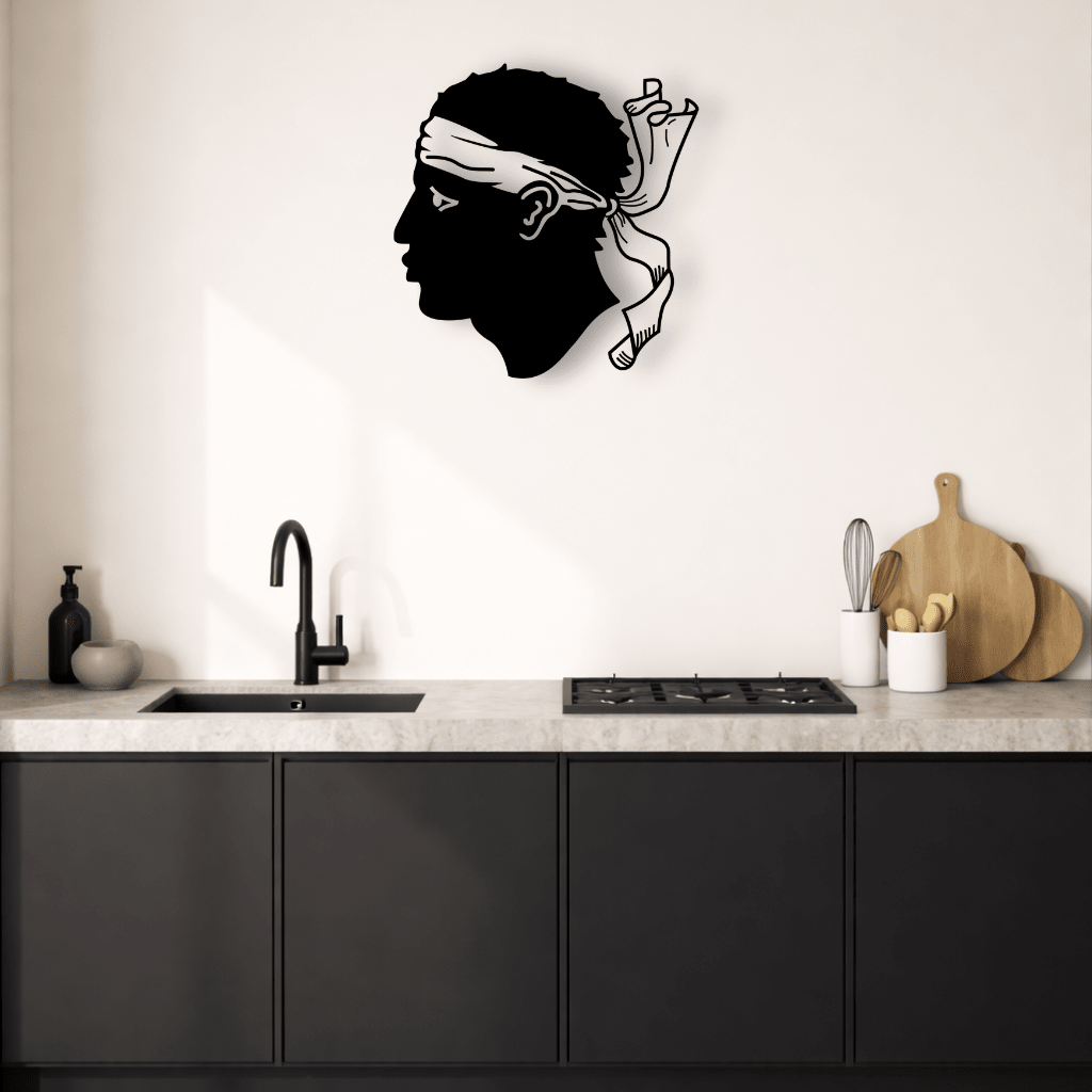 Décoration murale en métal - Tête De Maure - La P'tite Fabrik