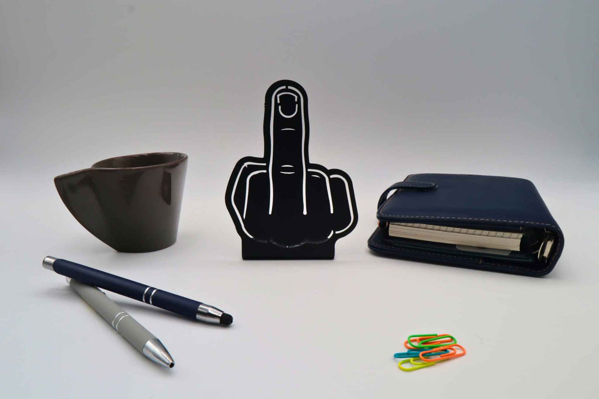 Décoration à poser en métal Fuck