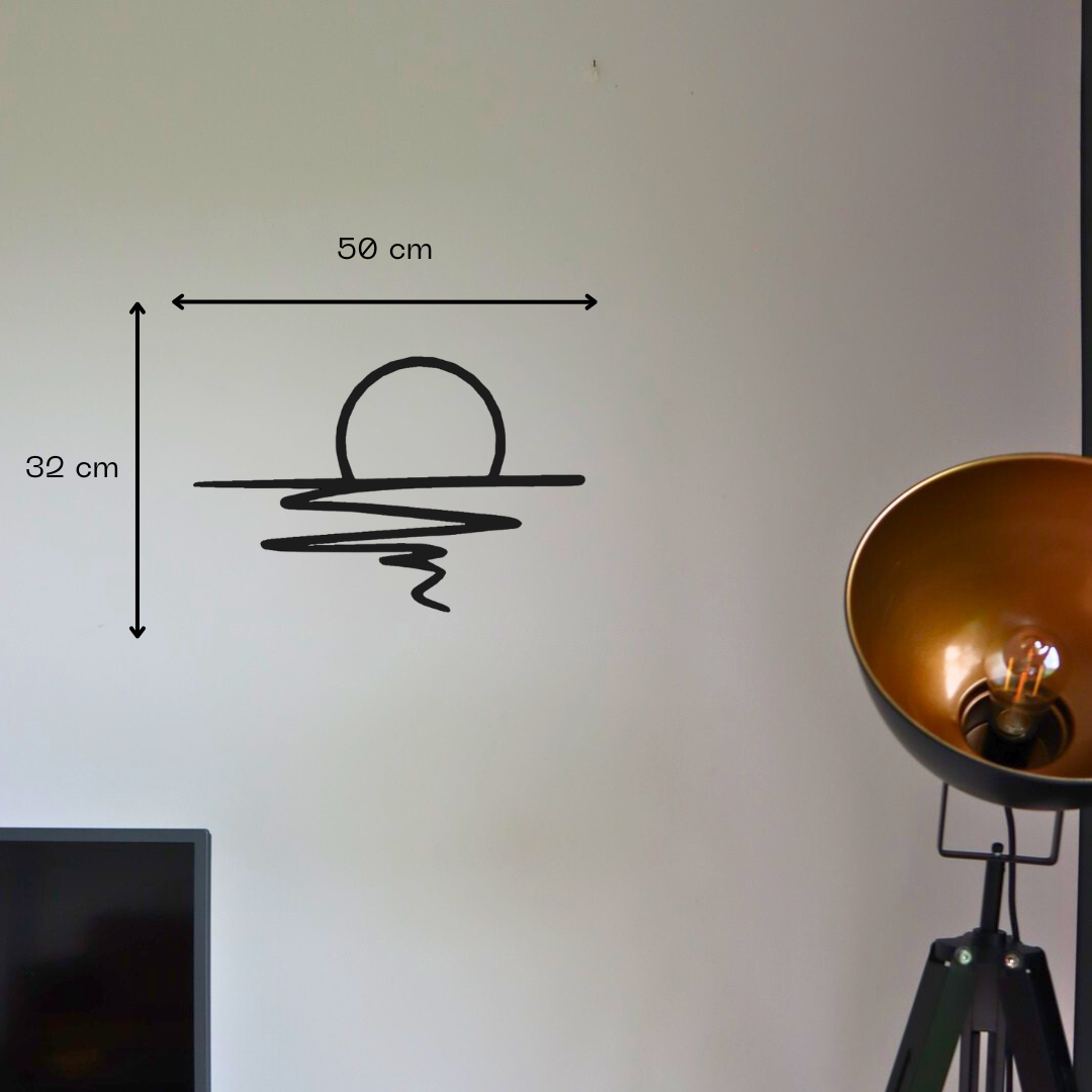 Décoration murale en métal - Coucher De Soleil