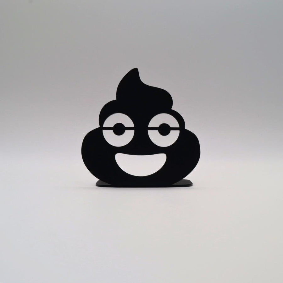 Décoration à poser en métal - Emoji Crotte