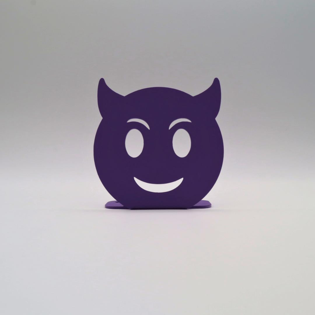 Décoration à poser en métal - Emoji Diable - La P'tite Fabrik