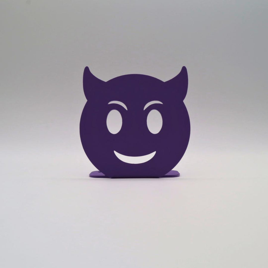 Décoration à poser en métal - Emoji Diable
