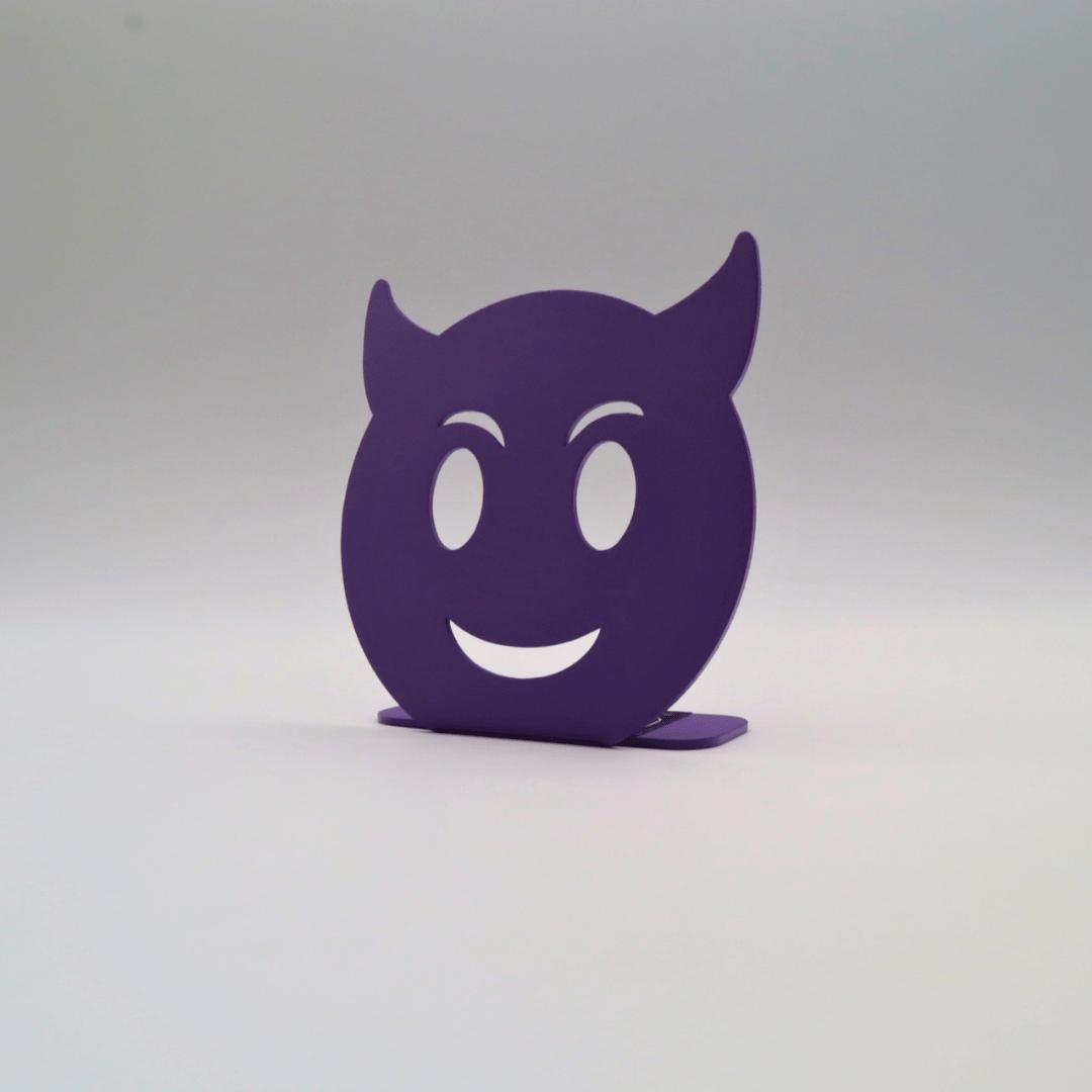 Décoration à poser en métal - Emoji Diable - La P'tite Fabrik