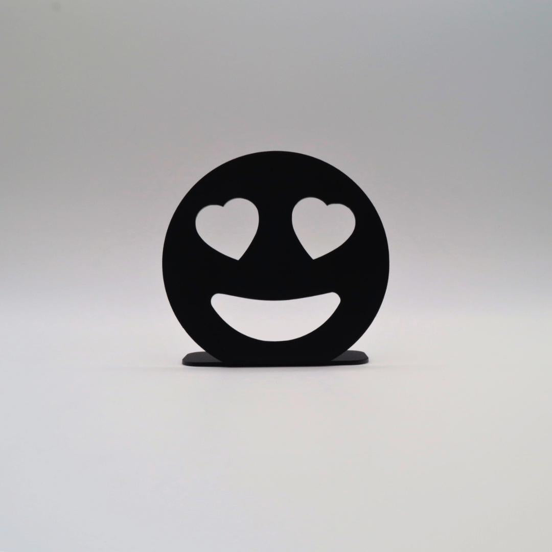 Décoration à poser en métal - Emoji Love - La P'tite Fabrik