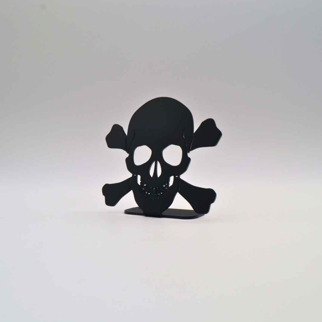 Décoration à poser en métal - Tête de mort - La P'tite Fabrik