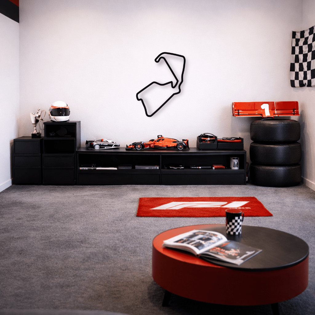 Décoration murale en métal - Circuit de Silverstone - La P'tite Fabrik