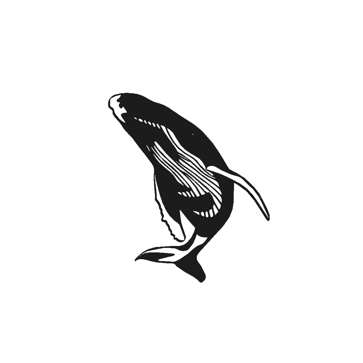 Décoration murale en métal - Saut de baleine - La P'tite Fabrik