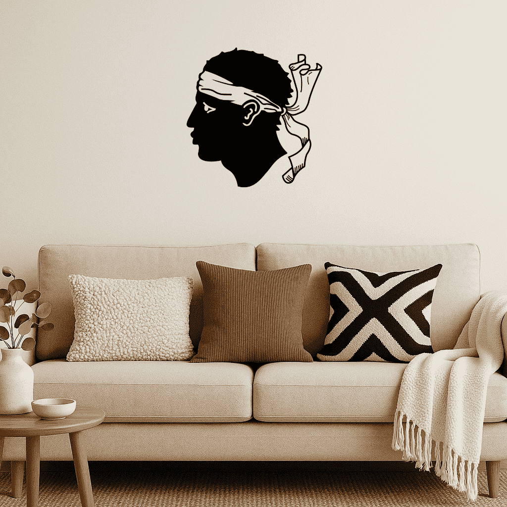 Décoration murale en métal - Tête De Maure - La P'tite Fabrik